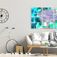 Tree canvas wall art, modern abstract wall art, horizontal canvas print, huge painting, multi panel wall art