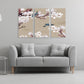 Magnolia painting, floral wall art, japanese wall art canvas, japanese prints wall art asian wall art huge wall art