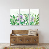 Herb wall art, floral paintings, flowers canvas wall art, wall hanging decor, wall art for bedroom