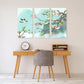 Sakura bonsai tree wall art, sakura blossoms canvas painting, floral asian wall decor japanese wall art bird prints wall art gift home decor