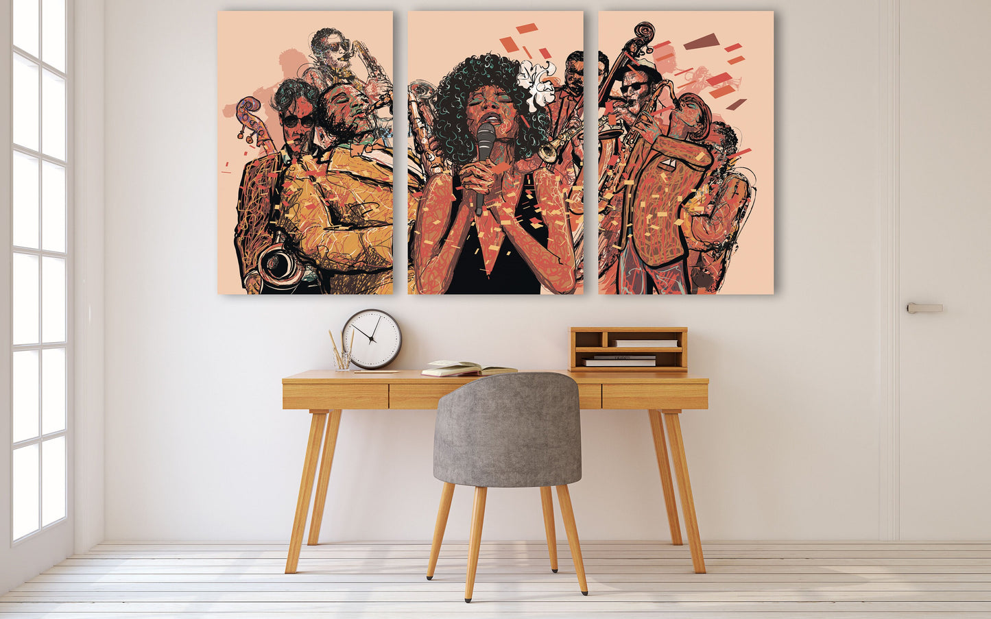 Woman singer print music wall art jazz wall decor canvas painting music wall art  canvas wall art painting of music jazz art decorative Gift