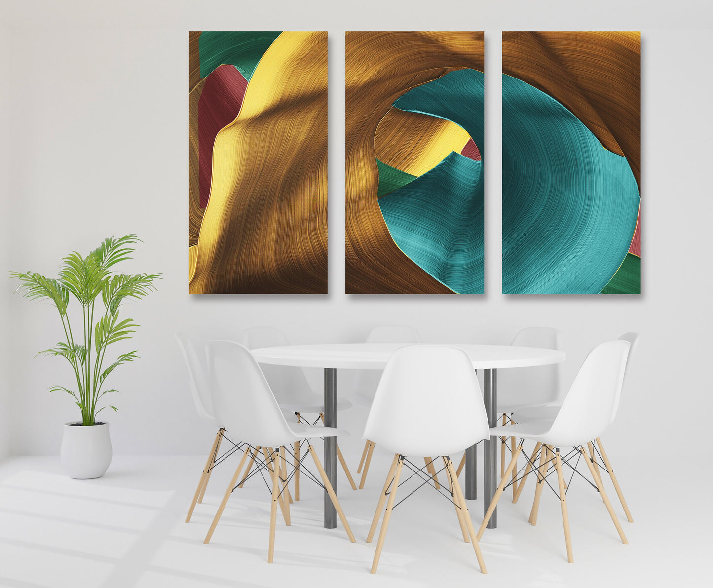 Creative wall art Abstract wall art, neutral gallery wall, trendy canvas painting, modern wall art, multi panel wall art