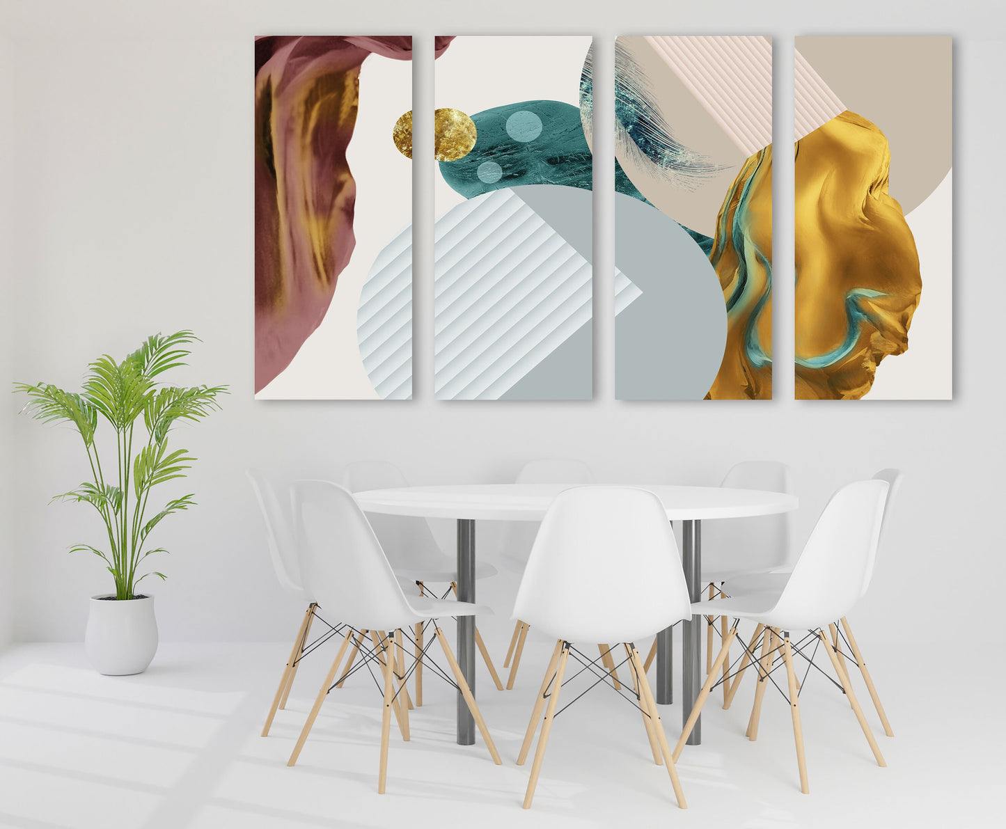 Quirky art print Abstract wall art, neutral gallery wall, trendy canvas painting, modern wall art, multi panel wall art