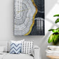 Abstract white black wall art, modern framed canvas wall art, extra large printable artwork in floater frame, trendy living room decor