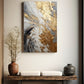 Large abstract wall art, framed contemporary canvas print, gold grey floater frame artwork, oil painting bedroom wall art, modern artwork