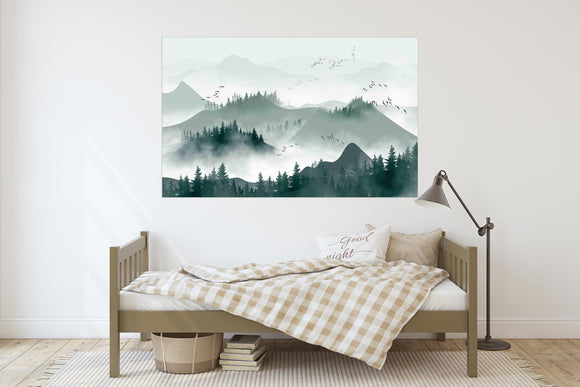 Smoky mountains wall art Canvas painting Wall decor framed wall art mountains Outdoors mountains wall art