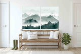 Smoky mountains wall art Canvas painting Wall decor framed wall art mountains Outdoors mountains wall art