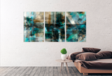 Home wall decor Canvas painting Large panel wall art Picture frames Abstract expressionist painting 3 panel canvas Abstract wall art