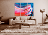 Home wall decor Abstract colorful painting large Modern abstract art Expressionism painting Abstract wall art 3 piece frame canvas