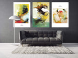 Abstract wall art paintings on canvas, home wall decor, printable wall art set of 3, printable abstract art modern art print canvas painting