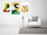 Abstract wall art paintings on canvas, home wall decor, printable wall art set of 3, printable abstract art modern art print canvas painting