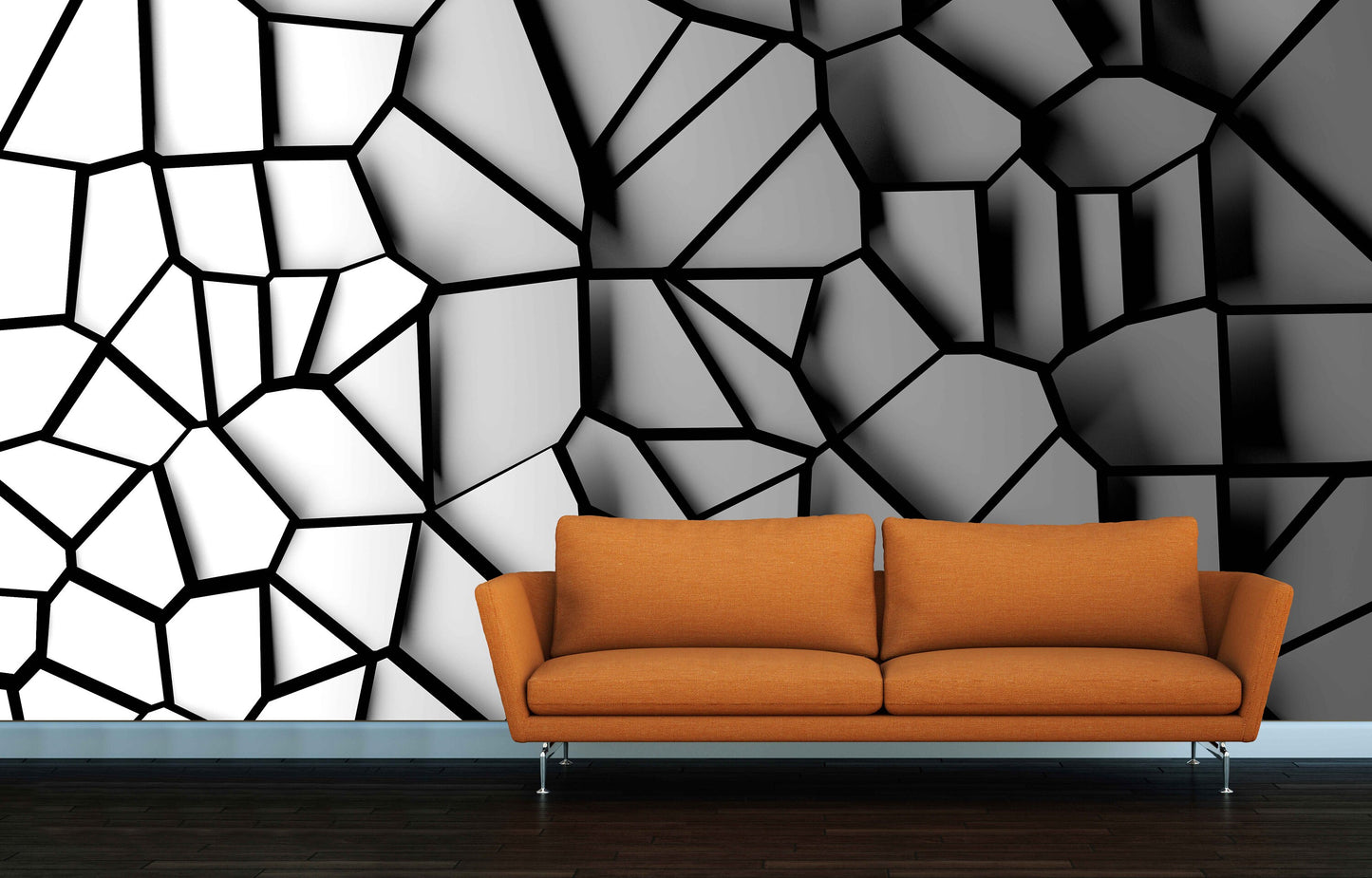 Abstract wallpaper Peel and stick wallpaper Photo wallpaper Textured wallpaper black wallpapers geometric wallpaper 3d wall mural