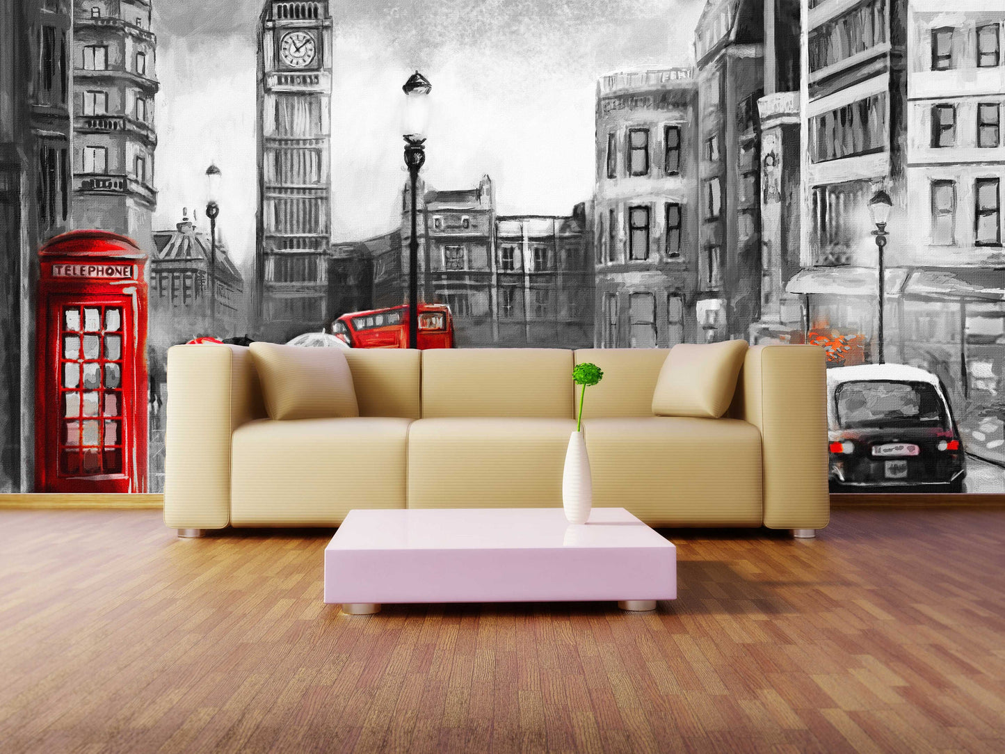 London wall mural London bus decal Big ben wall decal London big ben England london wall art vinyl wall murals mural peel and stick