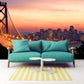 San francisco art City wall mural Vinyl wall murals mural peel and stick sunset wallpaper san francisco bridge san francisco canvas