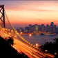 San francisco art City wall mural Vinyl wall murals mural peel and stick sunset wallpaper san francisco bridge san francisco canvas