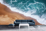 Wallpaper murals beach Modern wallpaper Removable wallpaper Textured wallpaper fabric vinyl wallpaper art deco wallpaper sea wallpaper