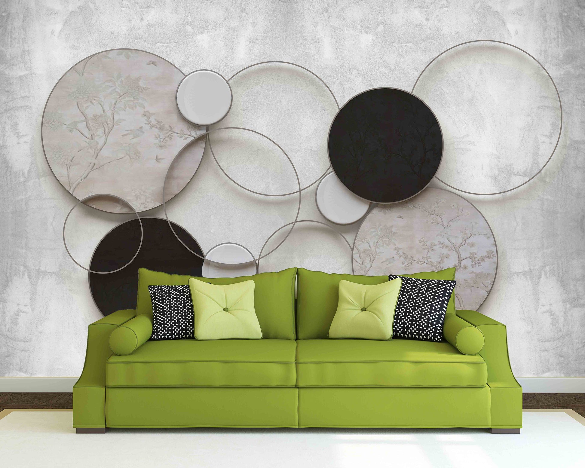 Geometric wallpaper 3d wall mural Abstract wallpaper Peel and stick wallpaper Photo wallpaper Black and white art removable wallpaper