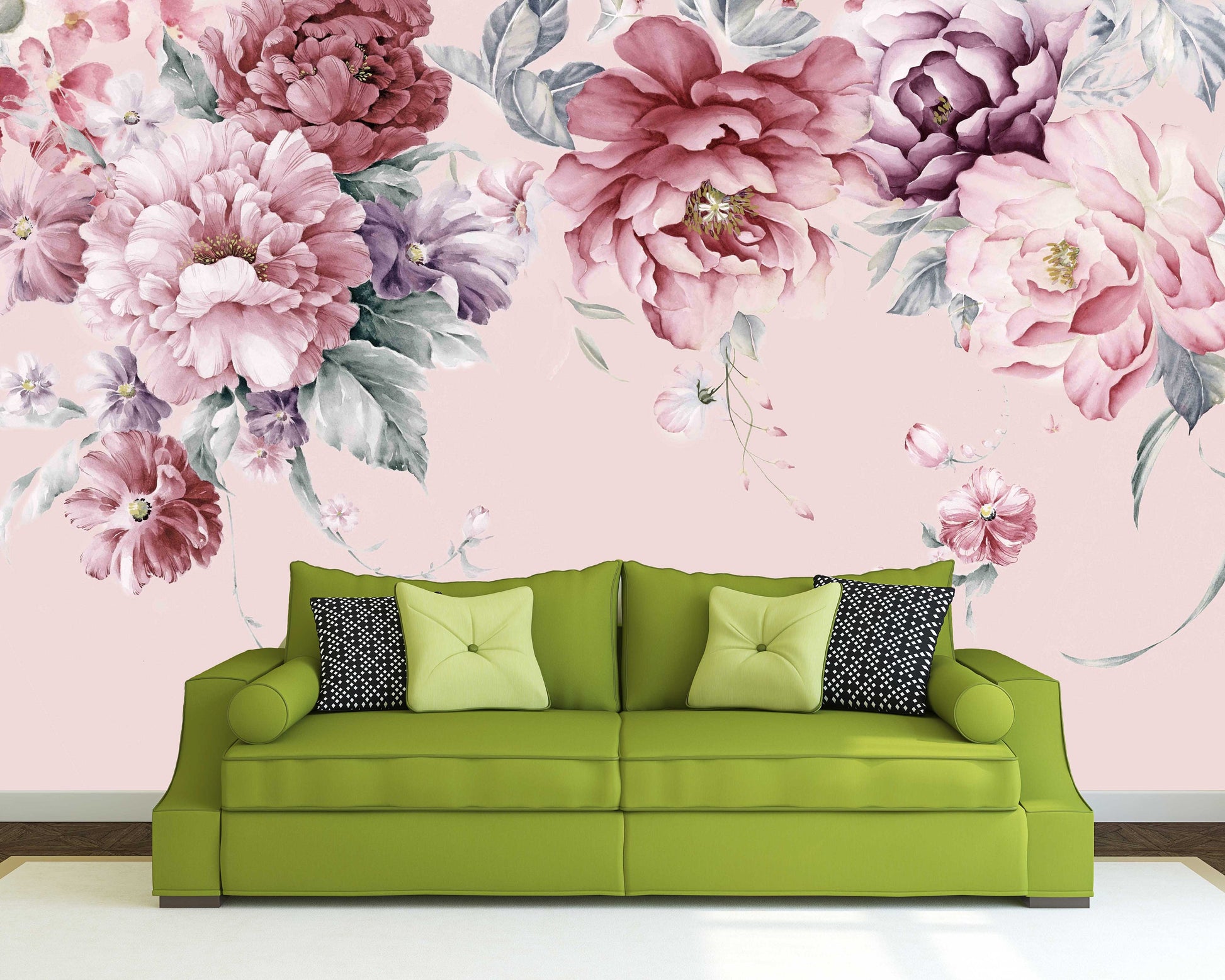 Flowers wallpaper Floral Peel and stick wallpaper Photo wallpaper Textured wallpaper adhesive wallpaper Botanical removable wallpaper