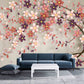 Removable wallpaper Sakura blossoms Japanese wall art Flowers wallpaper Peel&stick wallpaper Asian wall art Botanical Chinoiserie wallpaper