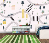 Boy nursery decor Removable wallpaper Textured wallpaper nursery wallpaper vinyl wallpaper modern wallpaper wall print art