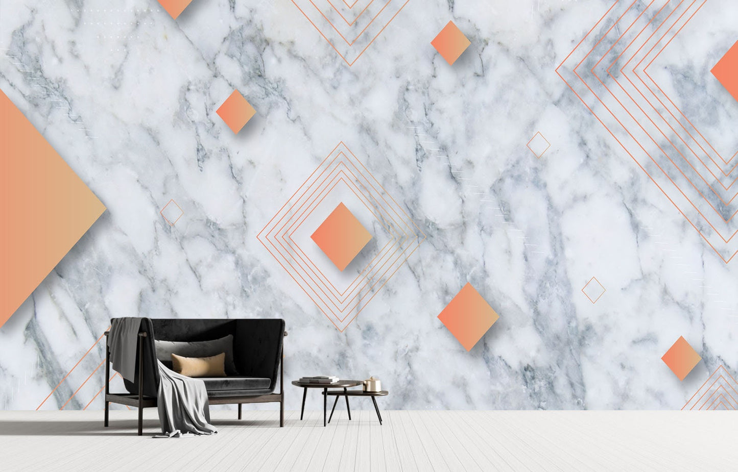 Marble wallpaper Abstract wallpaper Peel and stick wallpaper Black and white wallpaper removable wallpaper Geometric wallpaper