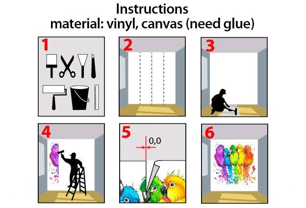 Mountains wallpaper peel and stick wall mural, mountain wall sticker nature wall covering removable, self adhesive