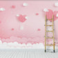 Nursery girl Blush wallpaper Peel and stick wall mural prints Removable Textured wallpaper kids wall art covering