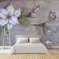 Boho wallpaper Flower wall backdrop Floral Peel and Stick wall mural Self Adhesive Removable wallpaper Living Room Bedroom wall decoration