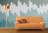 Geometric Wallpaper Blue Removable Wallpaper Sticker Art Peel and stick Self adhesive mural Wall mural prints