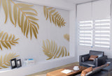 Dried palm leaves Gold wallpaper Room decor aesthetic wallpaper for teenage girls Peel and stick Adhesive wall murals Wall decor
