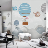 Peel and stick Self adhesive mural Nursery wallpaper Wall print art Home wall decor Giant wall mural Balloon letters