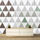 Geometric patterns wallpaper Art deco wallpaper Geometric wall decal Peel and stick Wall mural prints Home wall