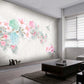 Peel and stick Home wall decor Sakura blossoms Botanical removable Japanese wall art Wallpaper with birds and flowers