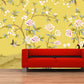 Asian wall art Japanese painting Chinoiserie wallpaper Botanical removable Flowers wall mural prints Peel & stick