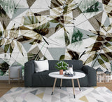 Peel and stick mural Wall sticker custom Geometric patterns wallpaper Botanical removable Art deco wallpaper Home wall decor