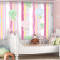 Nursery girl Blush wallpaper mural peel and stick Playroom wall decor Removable wallpaper Hot Air Balloon wallpaper Wall mural photography