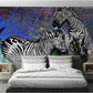Zebra wallpaper Peel and stick adhesive temporary wall mural 3d wallpaper painting on canvas wall decoration Bedroom Living Room