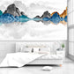 Blue ridge smoky mountains wallpaper Abstract wall decals & murals, Peel and stick, removable wallpaper for bedroom, living room