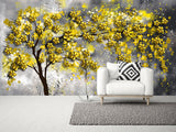 Floral wallpaper mural Tree wall decals & murals, Peel and stick, removable wallpaper for bedroom, living room
