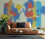 Bright wallpaper, abstract peel and stick wallpaper, art deco wall mural photography, wall decoration covering