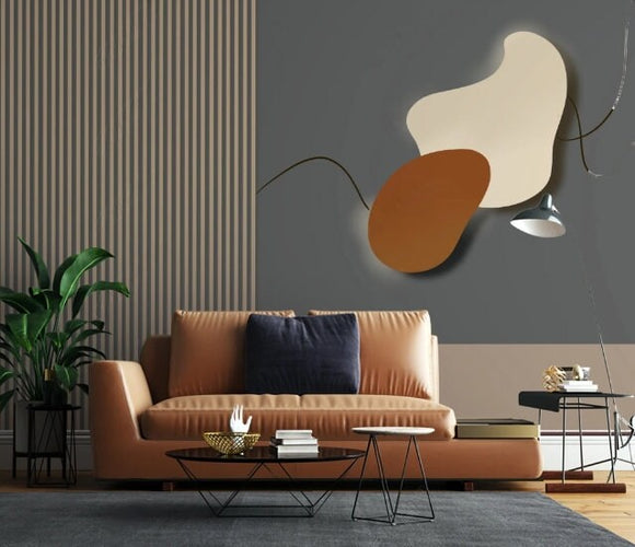 Abstract wallpaper peel and stick wall mural, canvas photo wallpaper, kitchen vinyl wallpaper, removable wallpaper art deco