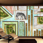 Zebra print wallpaper stick and peel, geometric wallpaper abstract marble wallpaper, giant wall mural for living room, bedroom, kitchen.