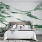 Green marble wallpaper peel and stick wall mural prints, abstract canvas wallpaper, self adhesive mural