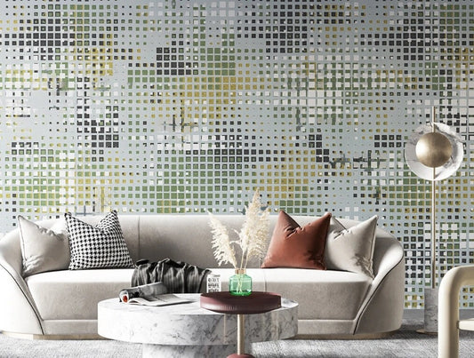 Art deco abstract modern wallpaper peel and stick, removable, self adhesive, temporary Giant vinyl, canvas wall mural bedroom, living room