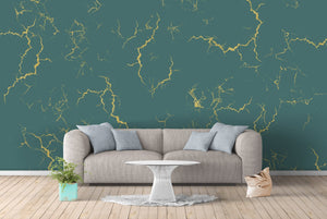 Minimalist wall decor, lightning wall decal, abstract wall mural, peel and stick wall mural, living room wall décor, vinyl wallpaper