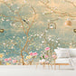 Extra large japanese wallpaper, peel and stick chinoiserie wall mural, self adhesive sakura blossom wallpaper, accentual botanical wallpaper