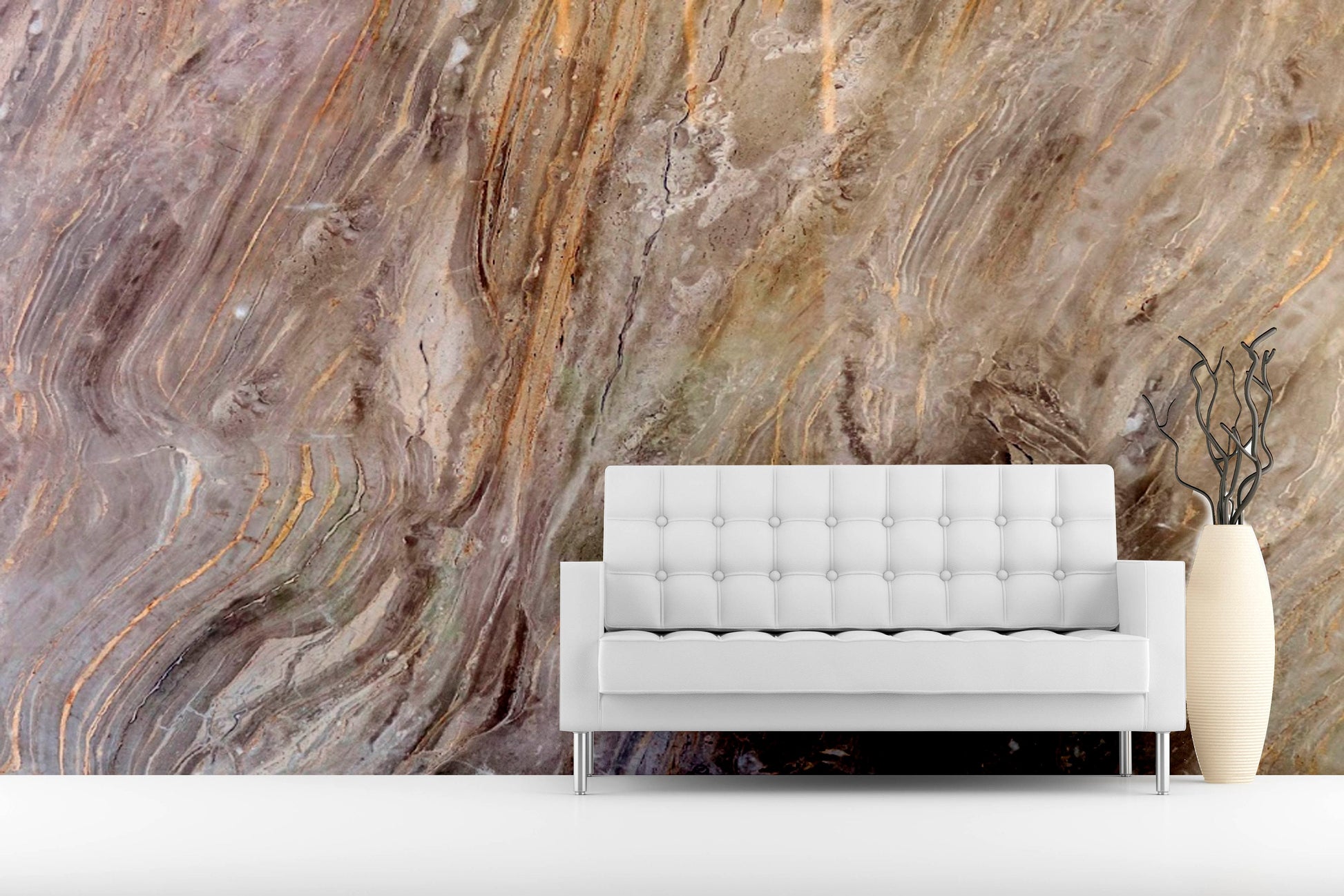 Marble peel and stick wall mural, extra large self adhesive wallpaper, abstract vinyl living room wallpaper, accentual canvas wallcovering