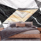 Extra large geometrical wallpaper, abstract peel and stick wall mural, black white self adhesive wallpaper, accentual marble wallcovering
